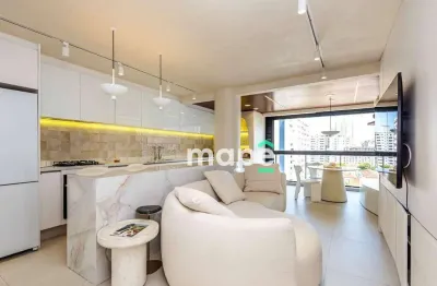 Apartamento com 1 dormitório à venda, 83 m² por r$ 1.550.000,00 - boqueirão - santos/sp