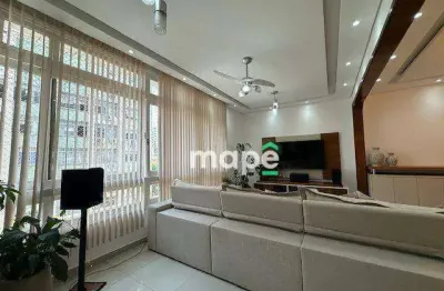 Apartamento com 3 dormitórios à venda, 175 m² por r$ 1.100.000,00 - boqueirão - santos/sp