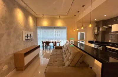 Apartamento com 1 dormitório para alugar, 57 m² por r$ 6.500,00/mês - gonzaga - santos/sp