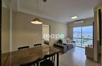Apartamento com 1 dormitório para alugar, 47 m² por r$ 4.500,00/mês - boqueirão - santos/sp