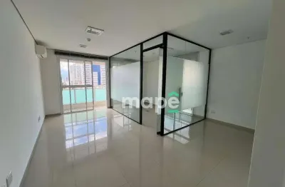 Sala para alugar, 48 m² por r$ 5.328,84/mês - boqueirão - santos/sp