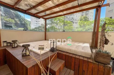 Apartamento garden com 2 dormitórios à venda, 98 m² por r$ 915.000,00 - marapé - santos/sp