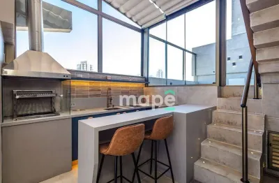 Cobertura (porteira fechada) à venda, 250 m² por r$ 2.650.000 - boqueirão - santos/sp