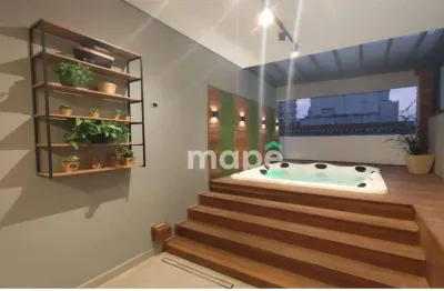 Cobertura com 3 dormitórios à venda, 191 m² por r$ 1.808.000,00 - pompéia - santos/sp