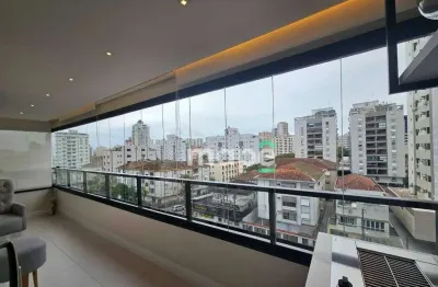 Apartamento com 2 dormitórios à venda, 116 m² por r$ 2.100.000,00 - ponta da praia - santos/sp