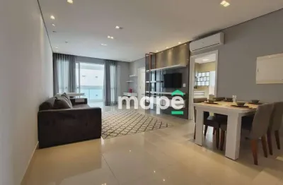 Apartamento com 1 dormitório para alugar, 91 m² por r$ 8.900,00/mês - aparecida - santos/sp