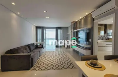 Apartamento com 1 dormitório para alugar, 91 m² por r$ 8.900,00/mês - aparecida - santos/sp