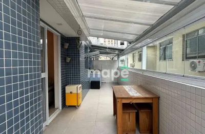 Apartamento garden com 2 dormitórios à venda, 89 m² por r$ 870.000,00 - ponta da praia - santos/sp