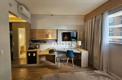 Studio com 1 dormitório à venda, 24 m² por r$ 390.000,00 - pompéia - santos/sp
