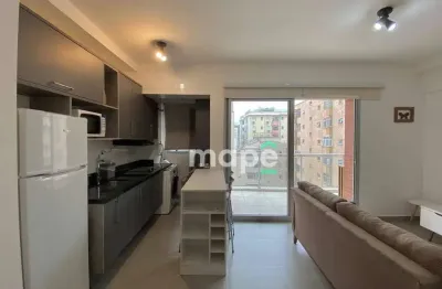 Apartamento com 1 dormitório para alugar, 45 m² por r$ 5.600,00/mês - boqueirão - santos/sp