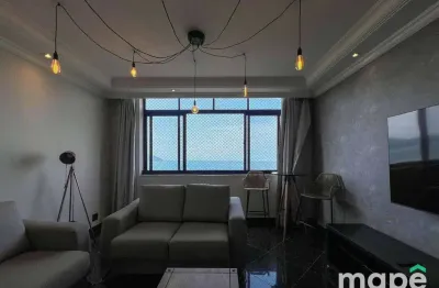 Apartamento com 3 dormitórios para alugar, 144 m² por r$ 8.800,00/mês - gonzaga - santos/sp