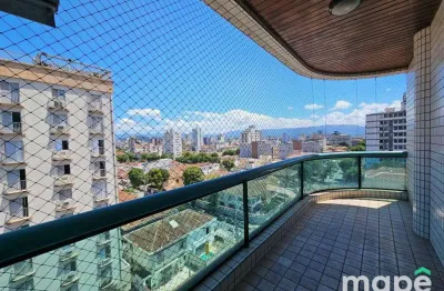 Apartamento com 3 dormitórios à venda, 149 m² por r$ 1.100.000,00 - embaré - santos/sp