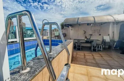 Cobertura com 2 dormitórios à venda, 223 m² por r$ 1.260.000,00 - aparecida - santos/sp