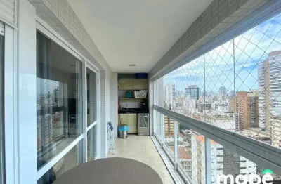 Apartamento com 2 dormitórios para alugar, 80 m² por r$ 7.000,00/mês - gonzaga - santos/sp