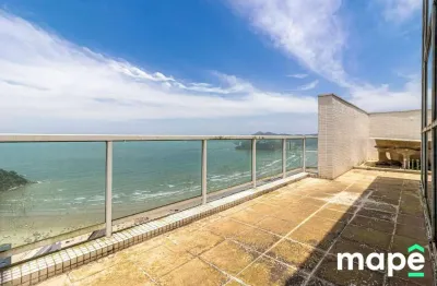 Cobertura com 4 dormitórios à venda, 257 m² por r$ 3.720.000,00 - josé menino - santos/sp