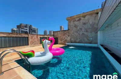 Cobertura à venda, 361 m² por r$ 3.473.000,00 - ponta da praia - santos/sp