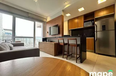 Apartamento duplex com 1 dormitório para alugar, 60 m² por r$ 6.200,00/mês - gonzaga - santos/sp