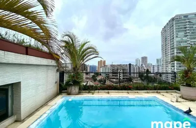 Cobertura com 5 dormitórios à venda, 337 m² por r$ 3.200.000,00 - ponta da praia - santos/sp