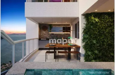 Cobertura com 3 dormitórios à venda, 214 m² por r$ 4.690.000,00 - ponta da praia - santos/sp