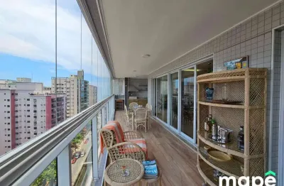 Apartamento com 3 dormitórios à venda, 160 m² por r$ 2.766.000,00 - embaré - santos/sp