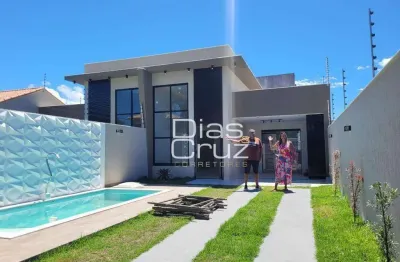 Casa de alto padrão com 3 quartos à venda, 105 m² por r$ 850.000 - ouro verde - rio das ostras/rj