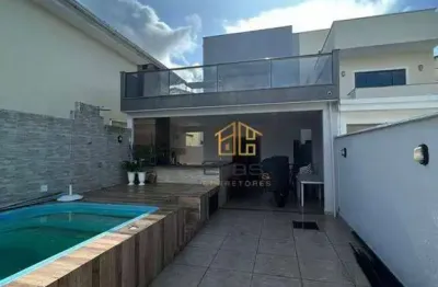 Casa com 3 dormitórios para alugar, 150 m² por r$ 6.583,33/mês - recreio - rio das ostras/rj