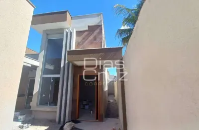 Lançamento imperdível! casa linear 3 quartos (1 suíte) no jardim mariléa | rio das ostras