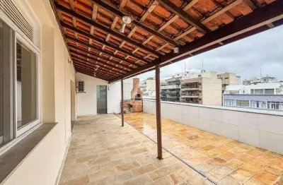 Cobertura linear à venda, 2 quartos, 2 banheiros, varanda goumet, 141m², tijuca/rj.