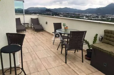Cobertura à venda, 3 quartos, 2 suítes, 2 vagas, jacarepaguá - rio de janeiro/rj