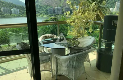 Vista deslumbrante e elegância em ipanema: apartamento frontal lagoa no edifício conde du lac
