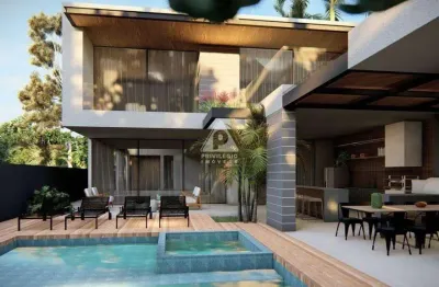 Mansão com 5 suítes 4 vagas de 850m², - à venda - alphaville barra da tijuca
