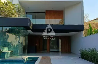 Casa contemporânea - barra da tijuca - rio mar - 5 suítes, sauna, piscina, espaço gourmet