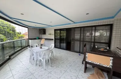 Apartamento de frente com varanda, 3 suítes, lavabo, dependência e empregada, 2 vagas de garagem no recreio dos bandeirantes