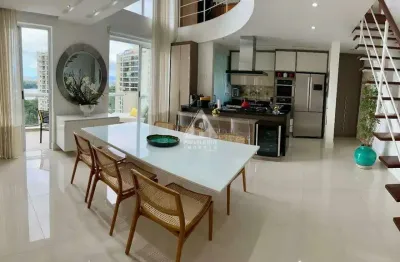 Apartamento duplex à venda, 02 quartos, 01 suíte, 01 vaga, barra da tijuca - peninsula - mandarim