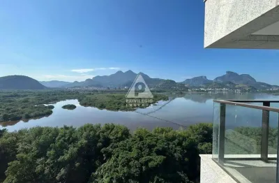 Apartamento de alto padrão com 2 suítes e vista para a lagoa - península
