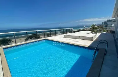 Cobertura à venda, 04 suítes, 05 vagas, frontal mar, barra da tijuca - rio de janeiro/rj