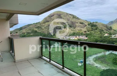Cobertura exclusiva no recreio dos bandeirantes — 4 quartos, 2 suítes, com vista montanha