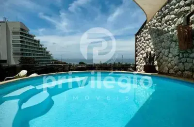 Cobertura frente mar - 5 quartos, sendo 2 suítes, piscina, sauna, espaço gourmet - barra da tijuca