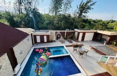 Venda: casa em condomínio na barra da tijuca, 5 suítes, 471 m², piscina