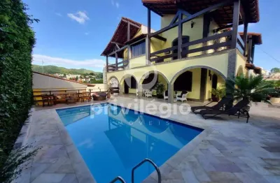 Casa de 430 m² no pechincha com piscina, espaço gourmet e 3 suítes