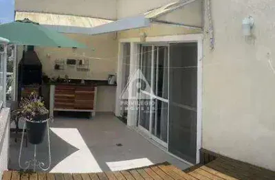 Cobertura duplex - 137 m² - 03 quartos - 02 suítes - 03 vagas - piscina e churrasqueira - recreio dos bandeirantes