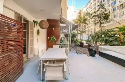 Apartamento garden à venda, 3 quartos, 1 suíte, 1 vaga, copacabana - rio de janeiro/rj