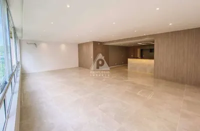 Apartamento de alto padrão com 3 suítes, vista lateral mar e elevador privativo na quadra da praia de copacabana.