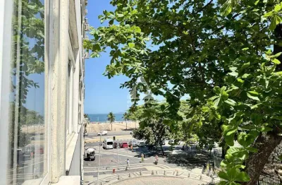 Apartamento na quadra da praia com vista lateral mar - 3 quartos com suíte e vaga, posto 2 - copacabana