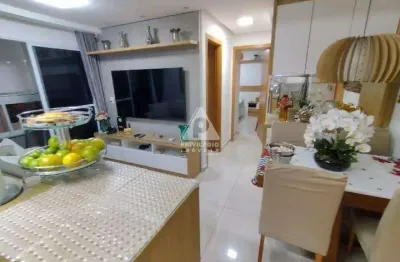 Excelente apartamento 2 quartos, varanda, 46m², 1 vaga - encantado
