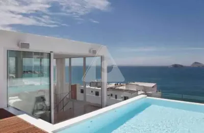 Cobertura, 3 quartos, suítes, varanda, piscina, 330 mts, 2 vagas de garagem, em ipanema.