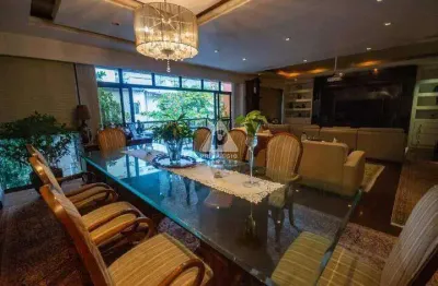 Apartamento 4 quartos, suítes, varanda, 203 mts, 3 vagas de garagem, 1 quadra da praia, no leblon.