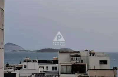 Cobertura duplex, 5 quartos, 3 vagas em ipanema, vista mar, quadra da praia