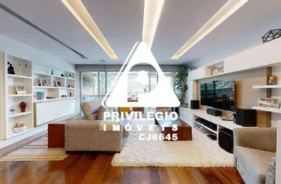 Apartamento à venda, 3 quartos, 1 suíte, 2 vagas, lagoa - rio de janeiro/rj