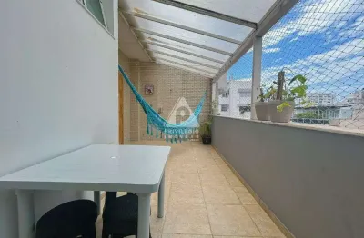 Cobertura linear 5 quartos, suítes, varanda, 316 mts, 2 vagas de garagem, em ipanema.